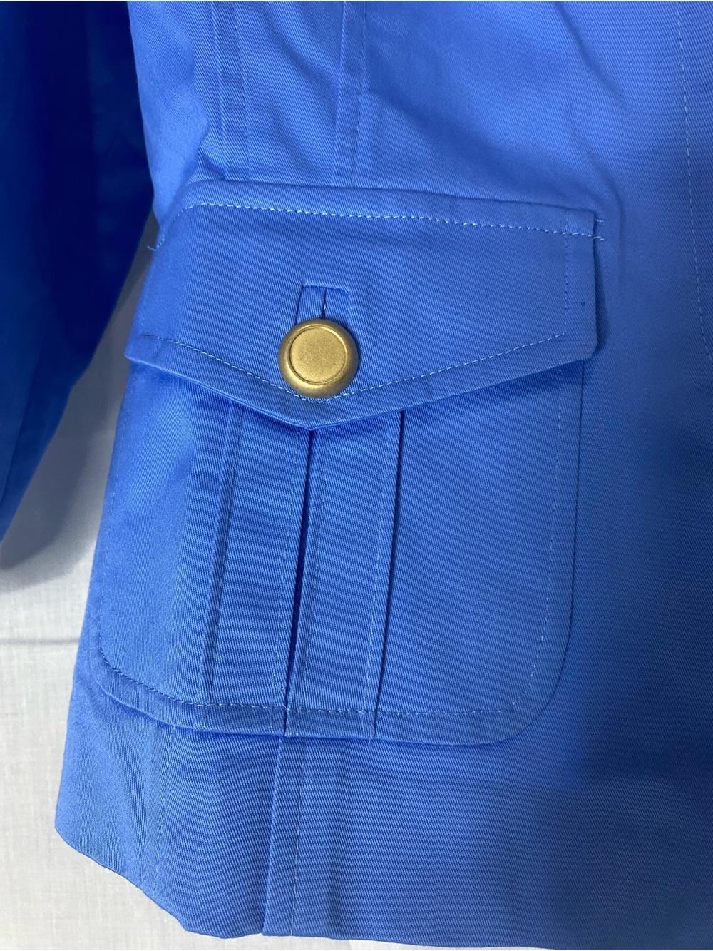 Joan Rivers Royal Blue Military-Inspired Blazer with Gold Buttons - Picture 2 of 9